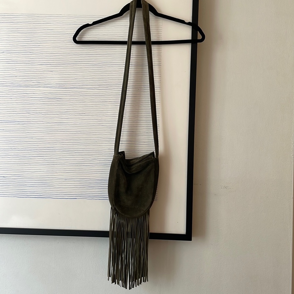 Creatures of Comfort Suede Bag with Fringe